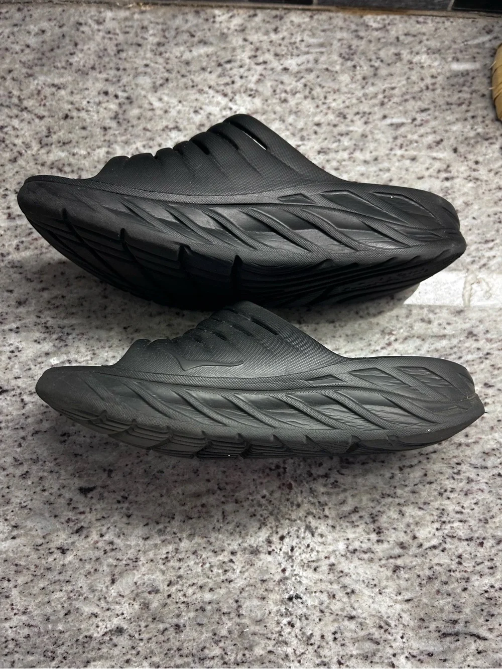 Hoka One One Black Women's Slip-On Slide Sandals